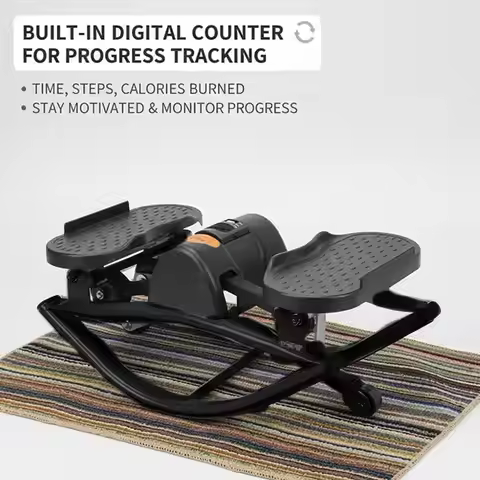 Rock Stepper Exercise Equipment Portable Silent Lateral Stepper Machine for Home Apartment Dorm Offi