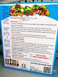 Phân bón lá MKP 0-52-34 - Chuyên chặn đọt Tạo mầm & Kích ra hoa đồng loạt - (Gói 1kg)