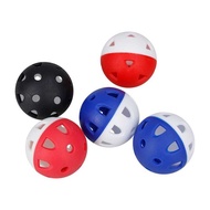 42mm Super Soft 24-Hole Hole Ball Two-Color Golf Horseshoe Ball Golf Swing Practice Ball Hole Toy Ba