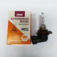 Halogen Car Light Bulb 9012 White - RWB 12V 55W - Bulb