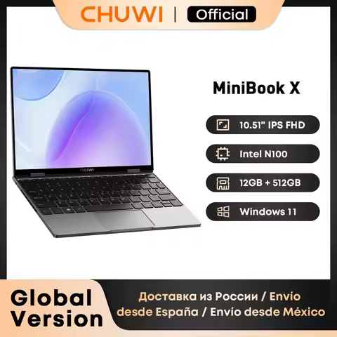 CHUWI MiniBook X Laptop Tablet PC 2 In 1 12GB LPDDR5 512G SSD Intel N100 10.51 Inch FHD IPS Screen 1