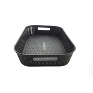 🔥READY STOCK🔥 BIG BASKET / BASKET ( 40 x 7 cm ) / BIG RECTANGLE BASKET / BIG BLACK BASKET