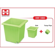 \NEW/ Bak Mandi Air Plastik Kotak Hanata 1005 P + Lubang Penutup