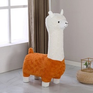 Cute Fun Alpaca Children's Stool Creative Alpaca Stool Leisure Children's Stool Cartoon Animal Stool
