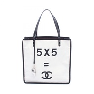 【二手】香奈兒 (CHANEL) 手提包5 x 5= 含香奈兒 (CHANEL) 吊飾 黑/白帆布皮革5 x 5= 香奈兒 (CHANEL) 手提包 女士 二手 B