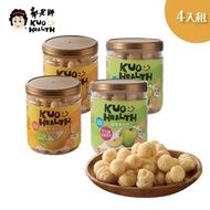 2 Cans Of Banana+2 Of Apple Popcorn Ball Combination 4 Set Suitable For 18 Months Or More Rice Crack