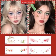 SMARTSIMPLE 10sheets/set Waterproof Valentine's Day Tattoo Disposable Cheek Temporary Stickers Star 