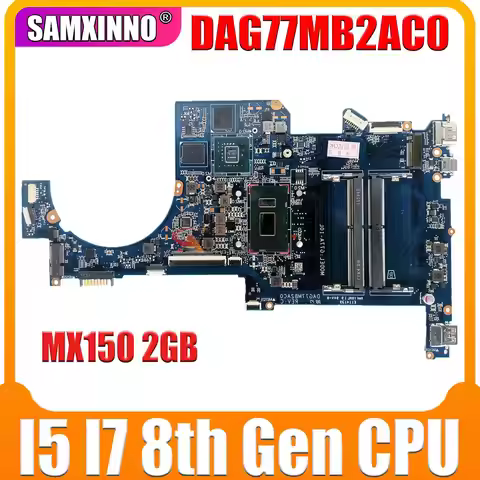 For HP Pavilion 15-CK Laptop Motherboard DAG77MB2AC0 L01685-601 SR3LA N17S-G1-A1 i5-8250U MX150 2G M