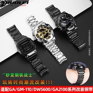 Suitable for CASIO CASIO Small Steel Cannon GM110 GA110 DW5600 GA2100 Modified Steel Strap Watch Str