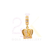 916/22K Classy Crown Pendant (22K Gold Jewellery)