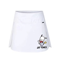 YONEX Tennis Dress Women Sports Short Skirt Quick Dry Feather Pant Skirt Fake Two High Waist Fitness Running Marathon Skirts Mesh Fast Dry Table Tennis Skirt Tennis Skirt