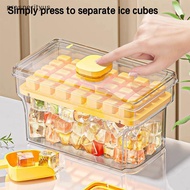 [Prs] 34/68Grids Mould Large Capacity Ice CompartmentFood Grade Ice Storage Box For Home Use Tray Wi