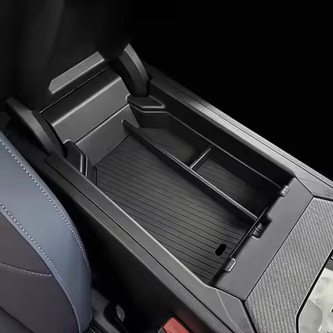 For BMW X3 G45 2025-2026 ABS Black Car Armrest Storage Box Organozer Tray Interior Car Accessories
