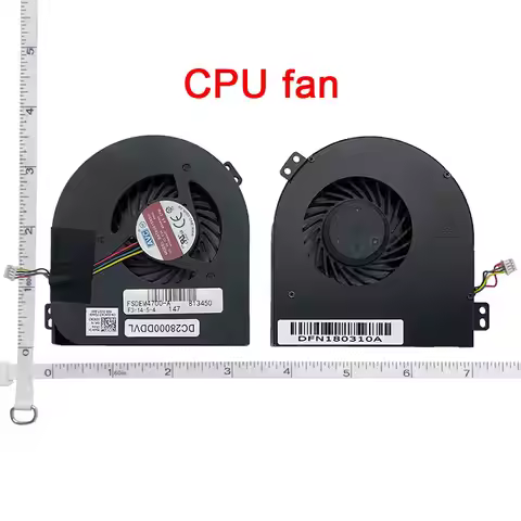 GZEELE New CPU Cooling Fan For Dell Precision M4700 CPU GPU Fans Cooler 01G40N 0CMH49 MG60120V1-C170