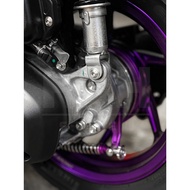 Rear Shock Absorber Mount-Hand-Turned Work-Field Head Nut-Honda-Giorno-125-Stainless Steel Color