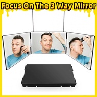 [Focus On The 3 Way Mirror]3 Way Mirror for Salon Use - Matte Finish & Professional Grade (Singapore