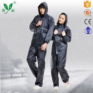 Jas Hujan Pria-Wanita Raincoat Setelan Metro Bahan PVC Tebal Anti Tembus + Tas (MURAHH...!!!) sekela