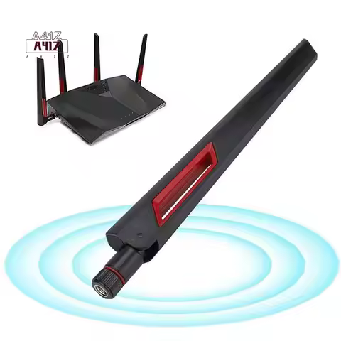 A41Z-High Gain Router Antenna SMA 8Dbi 2.4G/5.8G Dual Band Antenna Wifi Router Adapter For ASUS AC68