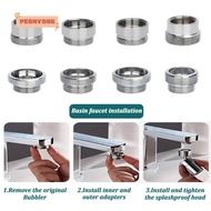 PEONYTWO Faucet Adapter Set, With Washer Metal Water Filter Adapter, Useful 18/20/22/24mm To 22mm Ta