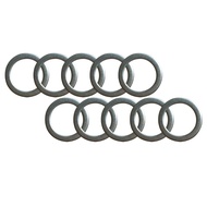 Yuauy 10 x Pedal Washers 20mm x 15mm w/ 1mm Thickness Stainless Steel Replacement Silver for Moutain