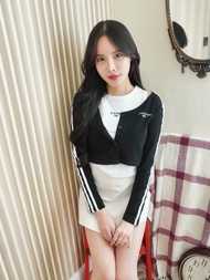 JARINYA Set 2 ชิ้น เสื้อกล้าม+เสื้อคลุมครอป ปัก Jarinya girl