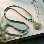 天然和田玉平安扣吊墜項鏈