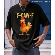 F-Caw-F Chicken Cotton Tee – Unisex FCAWF Funny T-Shirt