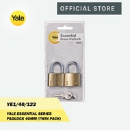 Yale YE1/40/122/2 Essential Series Padlock 40mm (2 Pcs Pack)