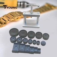 [Available] Watch Case Closer Watch Press Tool Set with Fitting Dies Close Snap Off Bezel Press Case