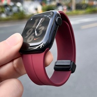apple watch series 10 strap apple watch strap apple adapter S9 Magnetic Apple Silicone Breathable Wa