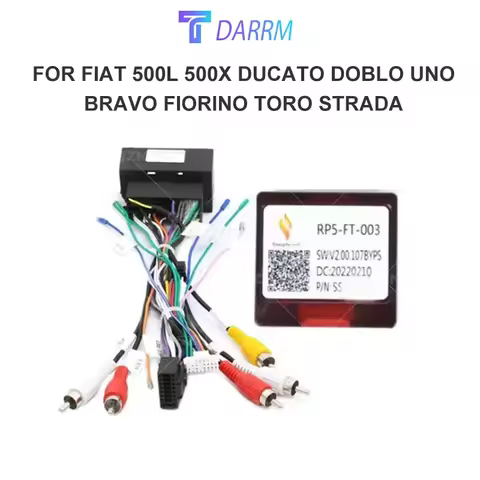 Android Car Radio Canbus Box FT-SS-05/RP5-FT-003 For FIAT 500X/ EGEA/TIPO/Strada/UNO/TORO Din Harnes