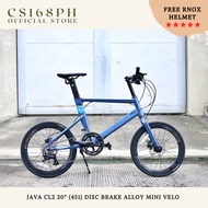 Java CL2 20" (451) Disc Brake Alloy Mini Velo Bike with FREE HELMET