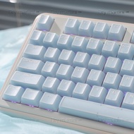 【KEYCAP ONLY】Blue Jade Translucence Keycap 142 Keys Cherry Profile For Cherry MX Switch Mechanical K