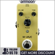 [ammoon]M-VAVE FUZZ แป้นเอฟเฟ็กต์กีตาร์ Fuzzซิงก์อัลลอย True Bypass