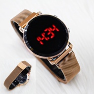 Jam Tangan Wanita Tali Magnet LED Digital JJS-2990 // Jam Tangan Fashion Wanita Terlaris Rantai Magn