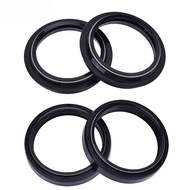 48*58*9.5/10.5 Front Fork Oil Seal(Double spring) & Dust Cover(with spring) Set for Yamaha YZ125 YZ2