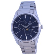 [Powermatic] Orient Sun Moon Blue Dial Stainless Steel Automatic Men's Watch RA-AK0308L