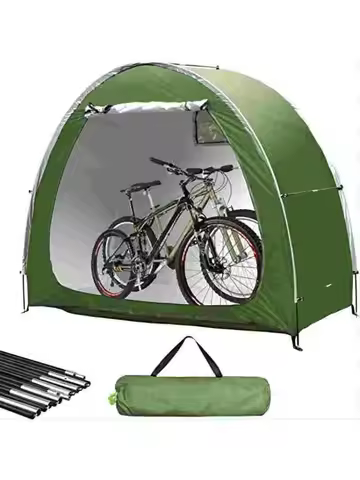 Bike Storage Tent Outdoor-Upgraded Portable Bicycle Storage Sheds with 210D Oxford Fabric PU5000 Wat