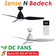 DC-325 Acorn DC Fan | Tri-color Light | Remote Control | 2 Years Warranty | Limited Time Promo