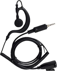 HYS G Shape Earpiece Headset with Built-in line mic PTT(Push to Talk) Ear Hook Earpiece(3.5mm S/P 4C