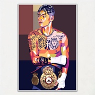 Poster Ryan Boxer Garcia - Seni dinding moden untuk dekorasi rumah bilik tengah dapur atau restoran 