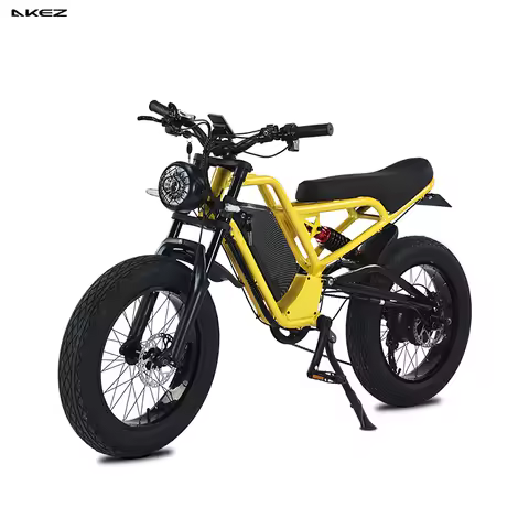 AKEZ Powerful 1500W 48V Electric Fat Tire Bike, 18Ah Battery, Hydraulic Brakes, US Warehouse