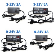 5V 12V Power Adapter Supply 3V 5V 6V 9V 12V 24V 1A 2A 5A Adjustable AC To DC Power Supply Adapter Universal 220V To 12 24 V Volt