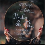 Sticker Welcome Board Wedding/Tunang