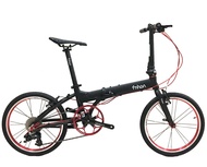 FNHON (Unassembled) Blast 406 20" RIM V Brake 9s Folding Bike - Black/Red