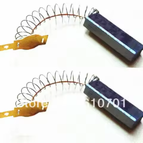 2pcs Spring and Wires 6.3x11x32mm Electric Grinder Motor Carbon Brushes Power Tool 15/64"x7/16"x1.26