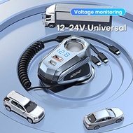 TOPZERO 6 In 1 PD 65W Car Charger 12v 24V Speed