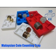 Easy New/Old Malaysian Coin 10sen 20sen 50sen Counting Tray Organizer