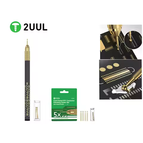 2UUL SC98 Gold Plated FPC Connertor Reballing Solder Bar For Mobile Phone PCB Maintenance Fast Tinni