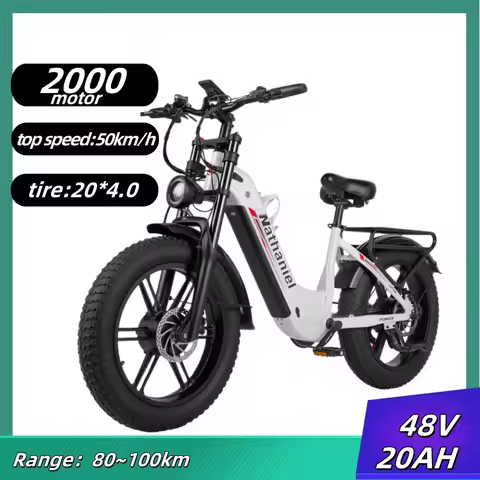 New Nathaniel SYR08 Electric bicycle 2000W motor 48V20Ah battery 20 inch tire electric bike hydrauli
